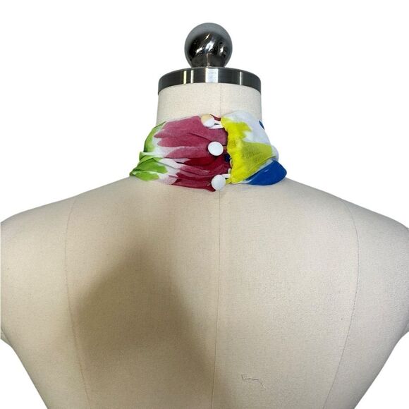 PatBo Bloom FLoral Cut Out Floral Midi Ruffle Dress | 4 - Picture 6 of 12